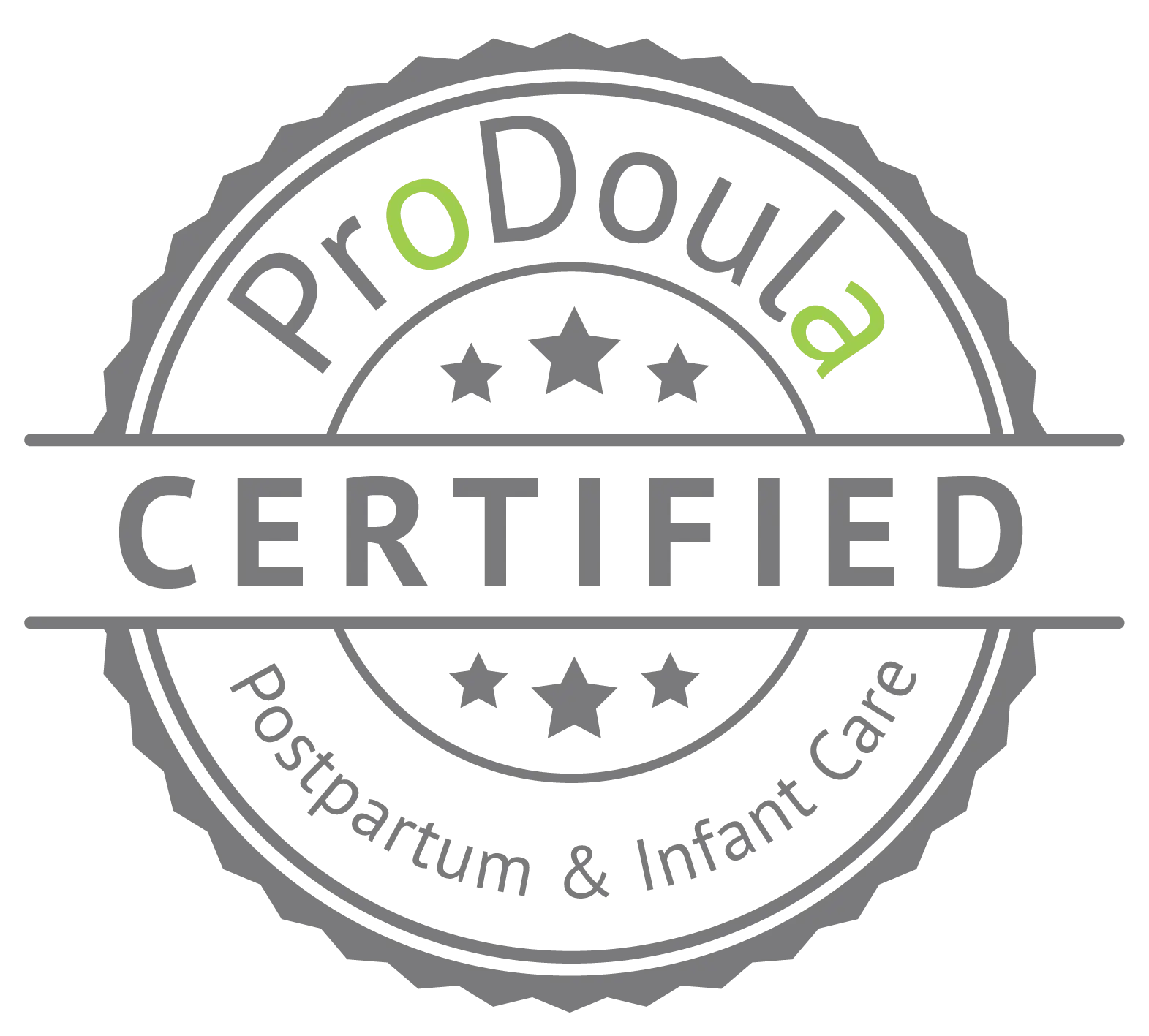 ProDoula Certified Postpartum & Infant Care Doula badge